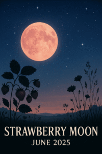 The Strawberry Moon of June 2025.
